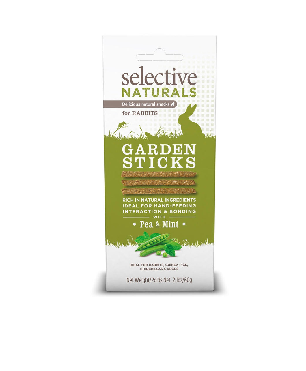 SELECTIVE NATURALS TREATS GARDEN STICKS 60G