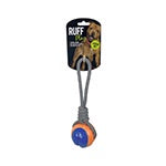 RUFF PLAY DOG TOY ODDBALL WITH TUG ROPE