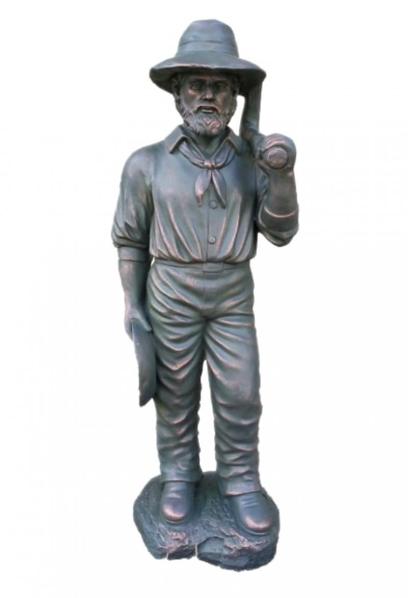 MINER WITH PICKAXE STATUE