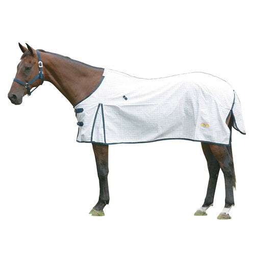 GG AUSTRALIA TEAR-STOP HORSE RUG WHITE/NAVY