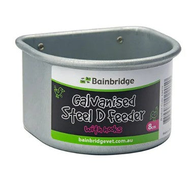 GALVANISED - D FEEDER WITH HOOKS