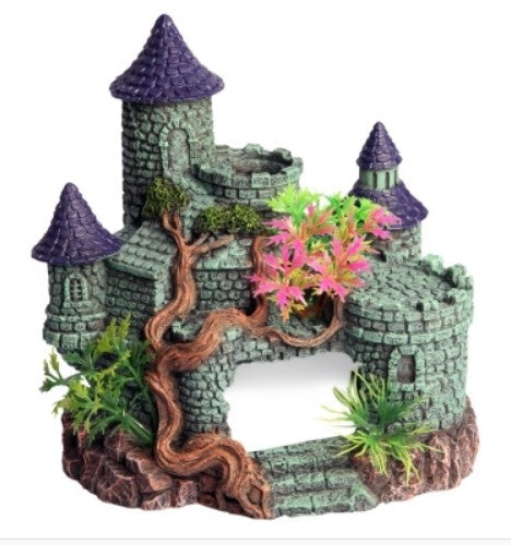 AQUA ONE CASTLE WITH TREE AND PLANT