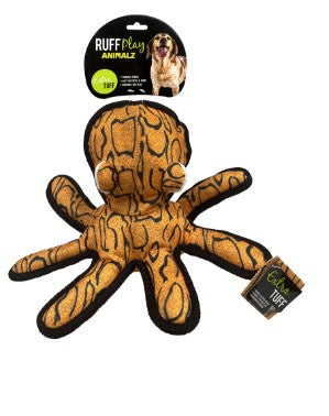 RUFF PLAY DOG TOY PLUSH TUFF OCTOPUS