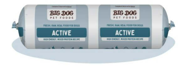 BIG DOG BARF FROZEN ACTIVE ROLL 2kg