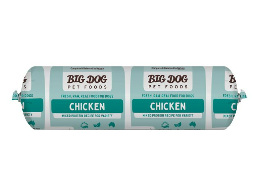 BIG DOG BARF FROZEN CHICKEN ROLL 2kg