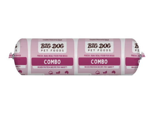 BIG DOG BARF FROZEN COMBO ROLL 2kg