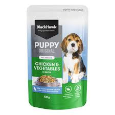 BLACKHAWK PUPPY WET CHICKEN 130G ENTIRE BOX