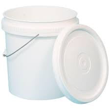 BUCKET PUSH TOP C/W LID 22LTR