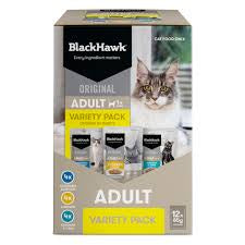 BLACKHAWK CAT WET VARIETY IN GRAVY 85G ENTIRE BOX ONLY