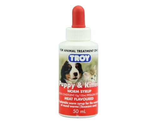 TROY PUPPY & KITTEN WORM SYRUP 50ML