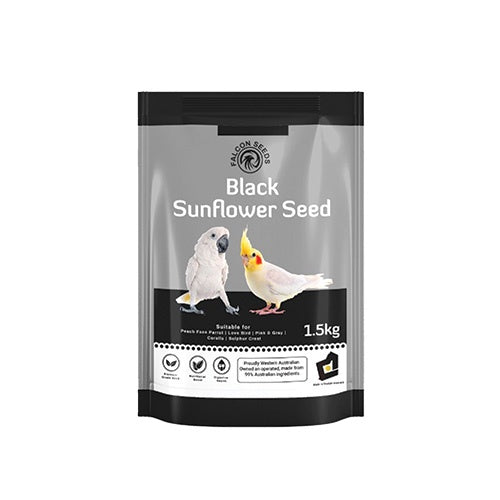 FALCON SEEDS BIRD BLACK SUNFLOWER 1.5KG