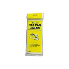 LITTER PAN LINERS GIANT 5 PACK