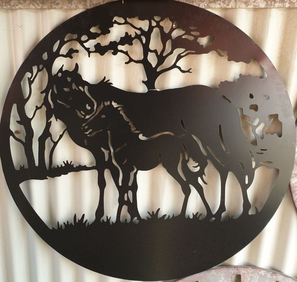HORSE AND FOAL WALL ART