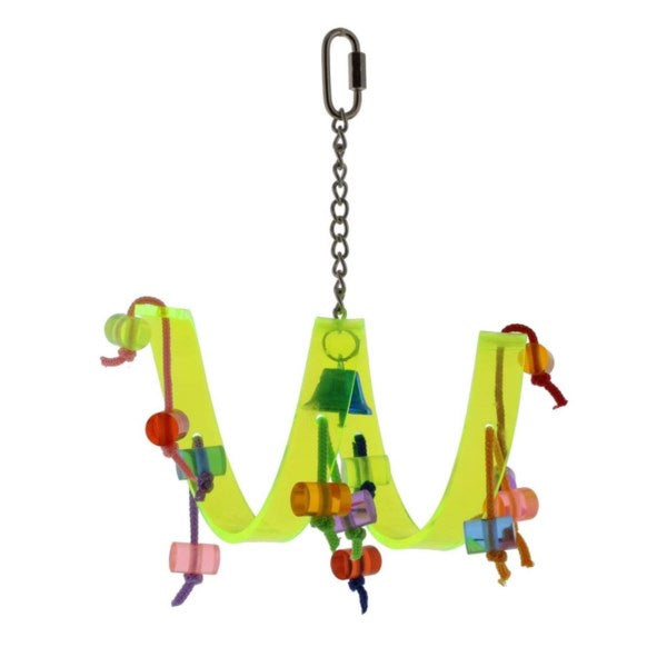AVI ONE PARROT TOY ACRYLIC RIBBON CURL