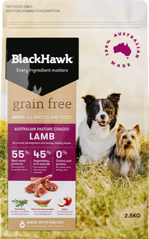 BLACKHAWK GRAIN FREE LAMB ADULT 15 KG