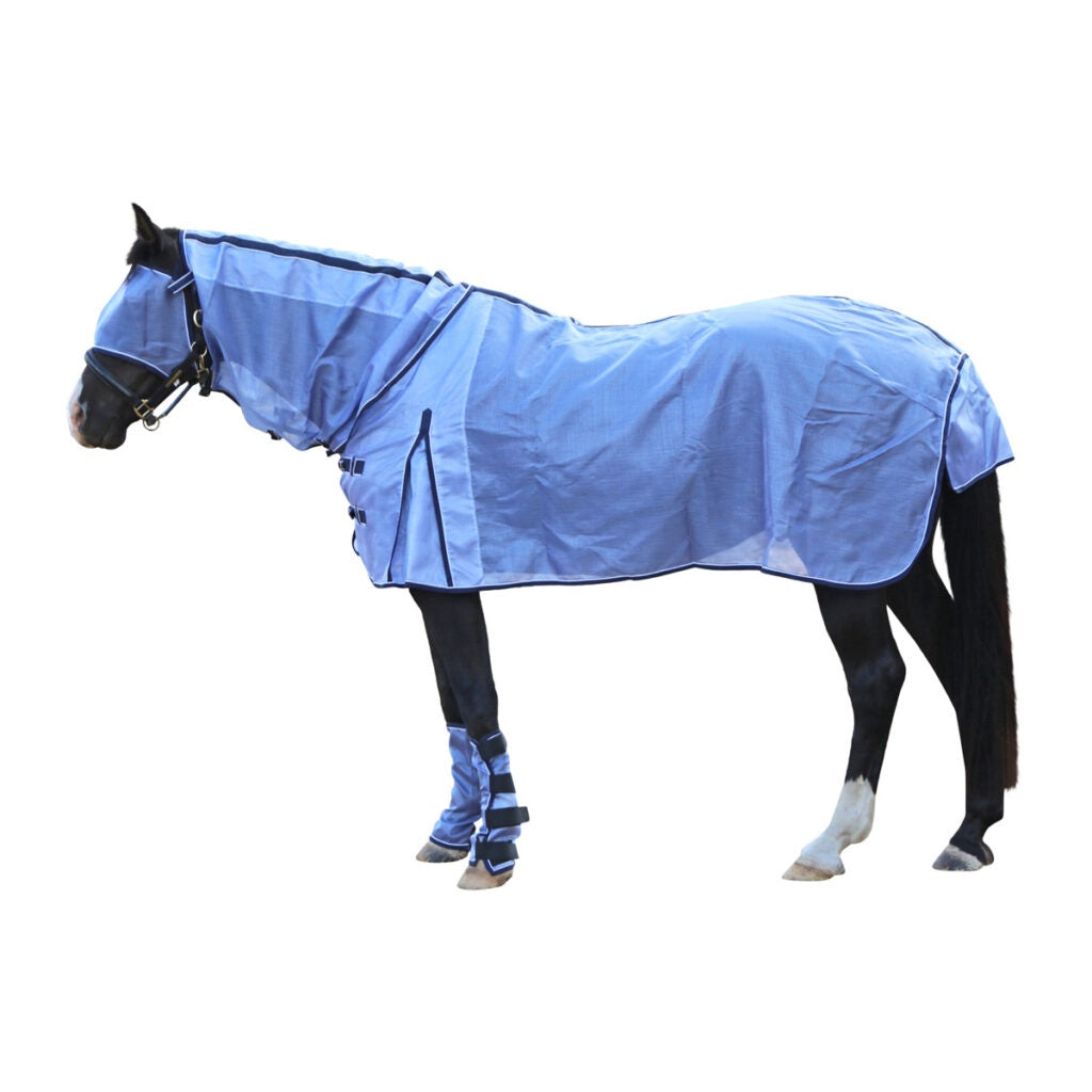 FLY MASKS PONY BROWN BINDING NO NOSE