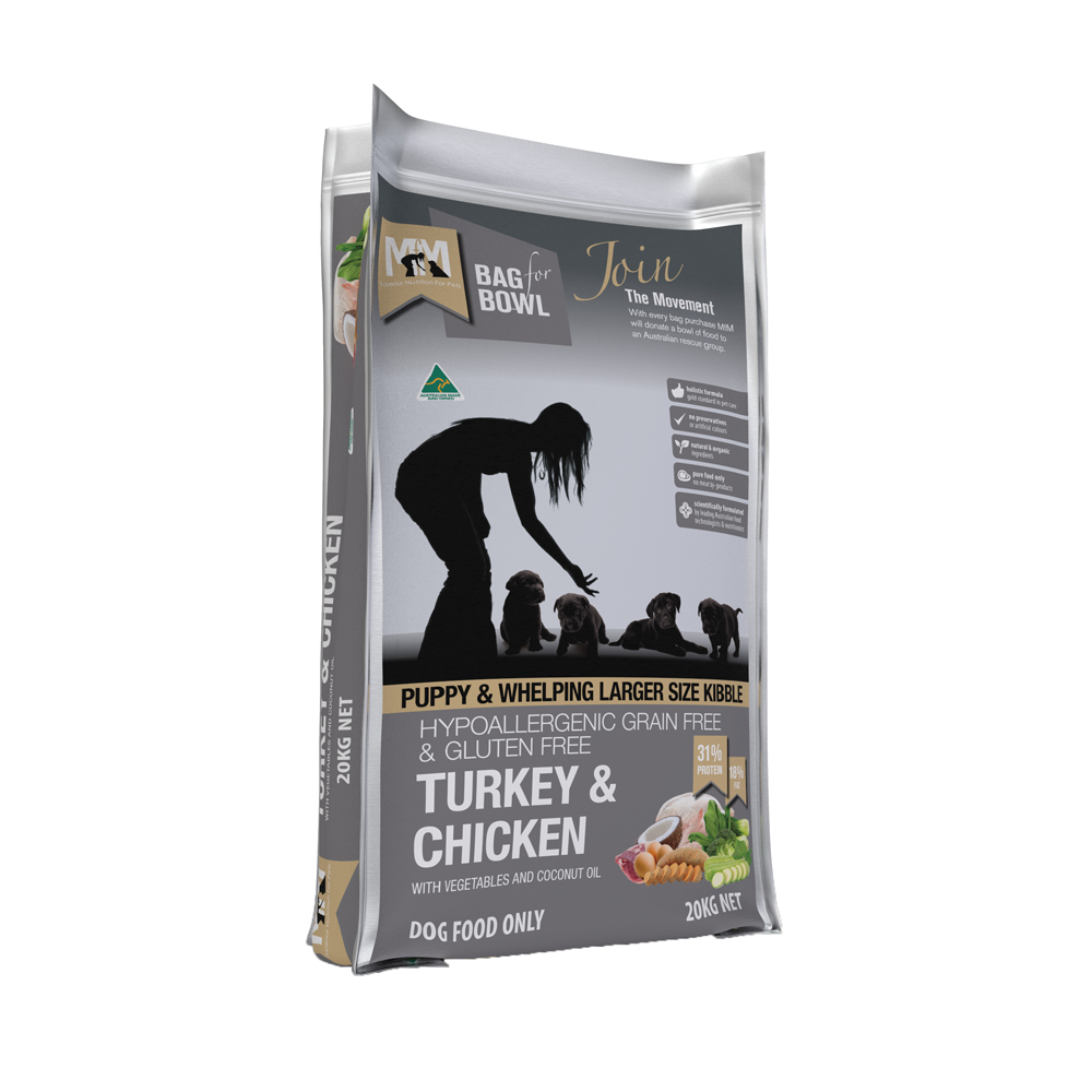 MEALS FOR MUTTS PUPPY LARGE KIBBLE TURKEY & CHICKEN 20KG