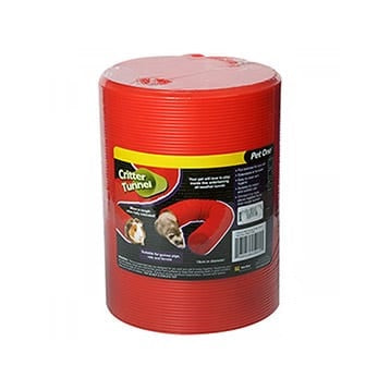 PET ONE CRITTER TUNNEL 15CM X 80CM RED