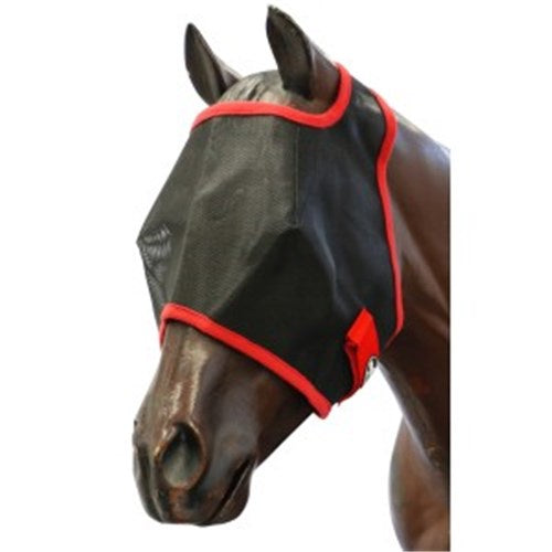 SHOWMASTER FLY MASK BLK/RED