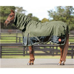 1200D NYLON HORSE RUG COMBO OLIVE/NAVY KOSY