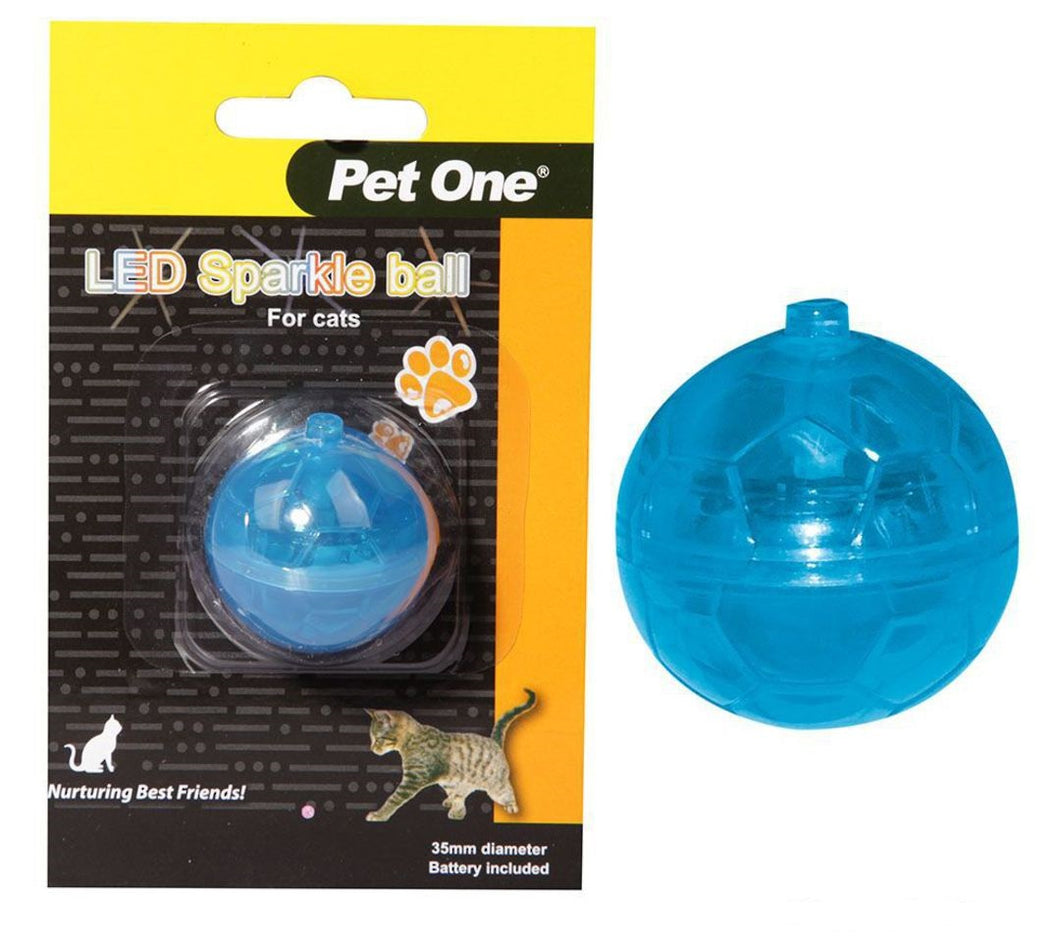 PET ONE CAT TOY LED SPARKLE BALL ELECTRONIC