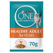 PURINA ONE WET ADULT 1+ CHICKEN 12X70G