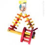 AVI ONE PARROT TOY WOODEN SWING WITH WHEEL MEDIUM