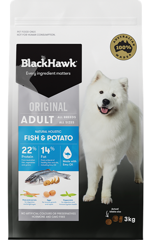 BLACKHAWK HOLISTIC FISH/POTATO 20KG