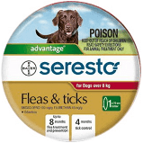 ADVANTAGE SERESTO FLEA & TICK COLLAR DOGS OVER 8KG